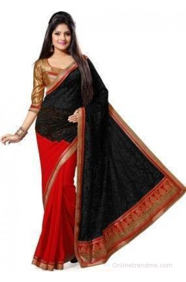 Saree Swarg Floral Print Bollywood Georgette, Brasso Sari Saree Swarg Floral Print Bollywood Georgette, Brasso Sari